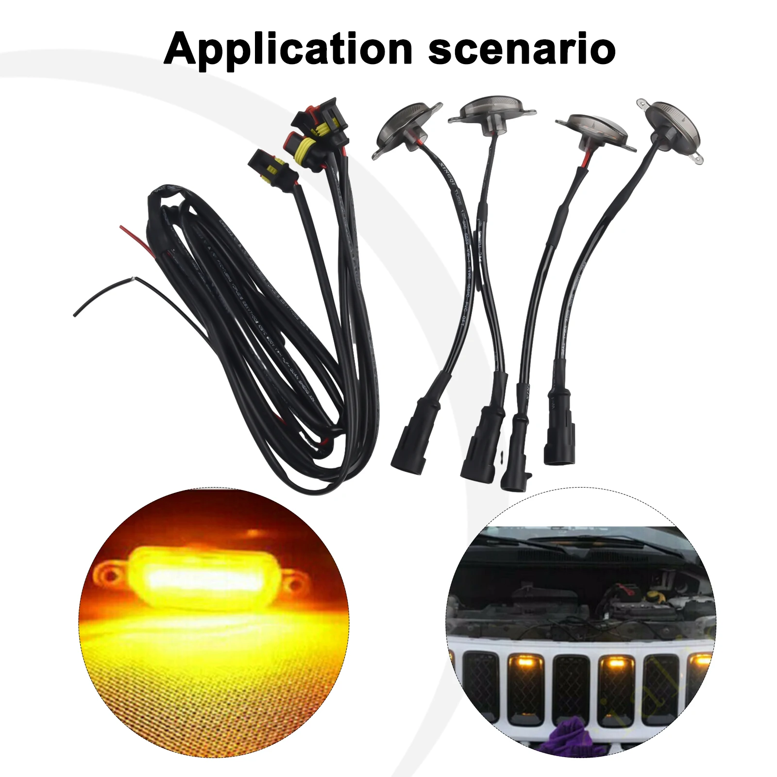 4pcs ABS Plastic Front Grille LED Light Raptor Style Grill W/wire For Jeep For Grand For Cherokee 03-21 Decorative Lamps Strips
4pcs ABS Plastic Front Grille LED Light Raptor Style Grill W/wire For Jeep For Grand For Cherokee 03-21 Decorative Lamps Strips