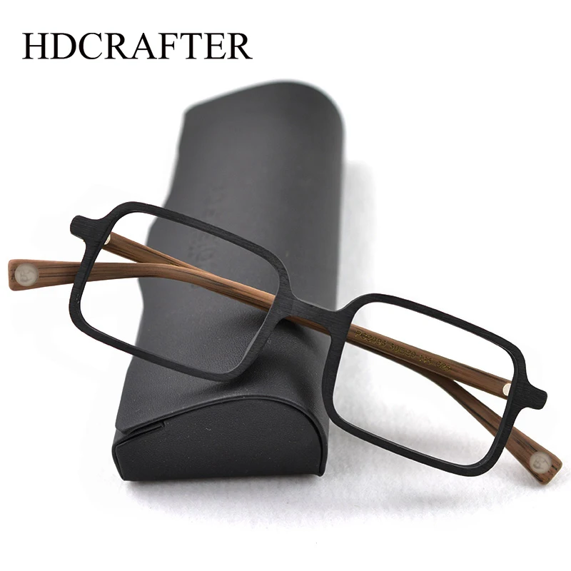 

HDCRAFTER Wood Glasses Frame Men Women Optical Myopia Eyeglasses Prescription Reading Eyeglasses Frames Customized Glasses