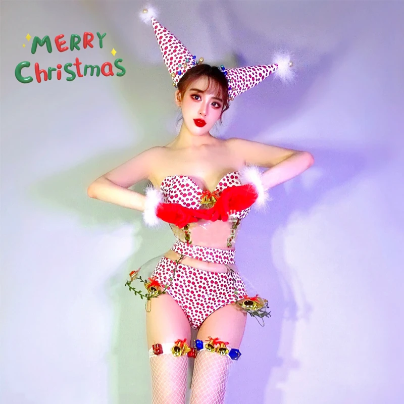 Bar Nightclub Ds Dj Gogo Costumes Christmas Party Clothing Cute Pole Dance Bikini Stage Performance Wear Festival Outfit XS5675
Bar Nightclub Ds Dj Gogo Costumes Christmas Party Clothing Cute Pole Dance Bikini Stage Performance Wear Festival Outfit XS5675