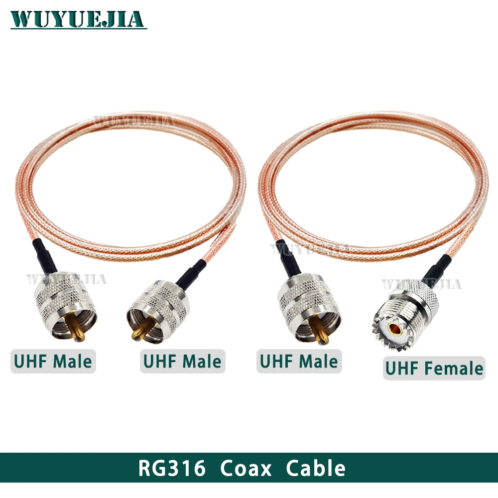 RG316 Coaxial Cable UHF Male Plug to UHF Female Jack Jumper Pigtail 50 Ohm Antenna Cable for CB Radio Ham Radio Radio Scanner
RG316 Coaxial Cable UHF Male Plug to UHF Female Jack Jumper Pigtail 50 Ohm Antenna Cable for CB Radio Ham Radio Radio Scanner