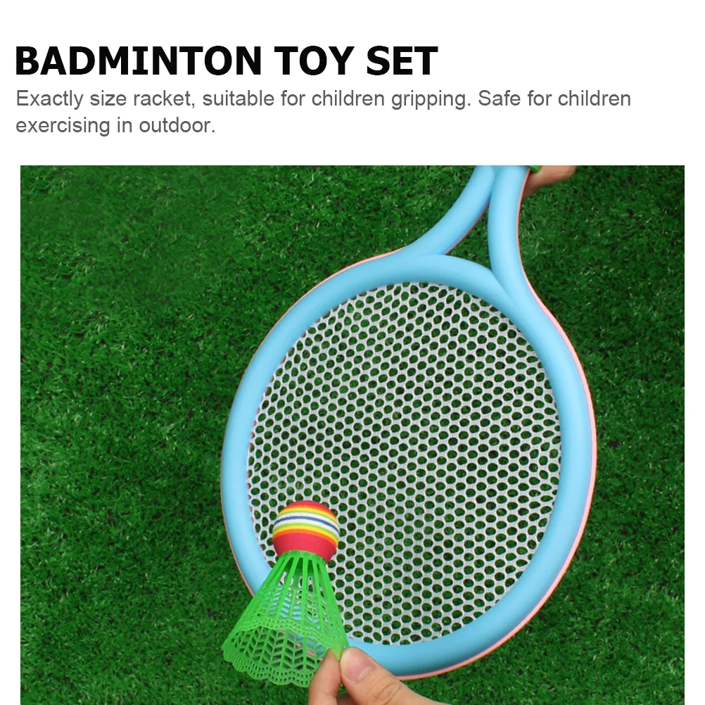 

Children's Badminton Racket Kids Toys Rackets with Ball Tennis Set Pvc Sports Equipment Kit Parent-child Childrens