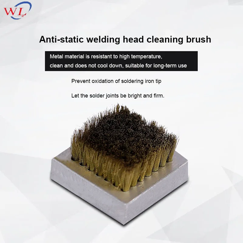 

WL Anti Static Soldering Iron Tips Cleaning Brush Motherboard Welding Pad Steel Wire Brush For Prevent Soldering Head From Aging