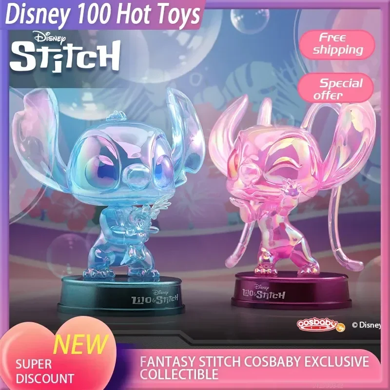 

In Stock Official Hot Toys Lilo & Stitch Disney Cosbaby Angel Iridescent Version Figure Exclusive Collectible Christmas Gifts