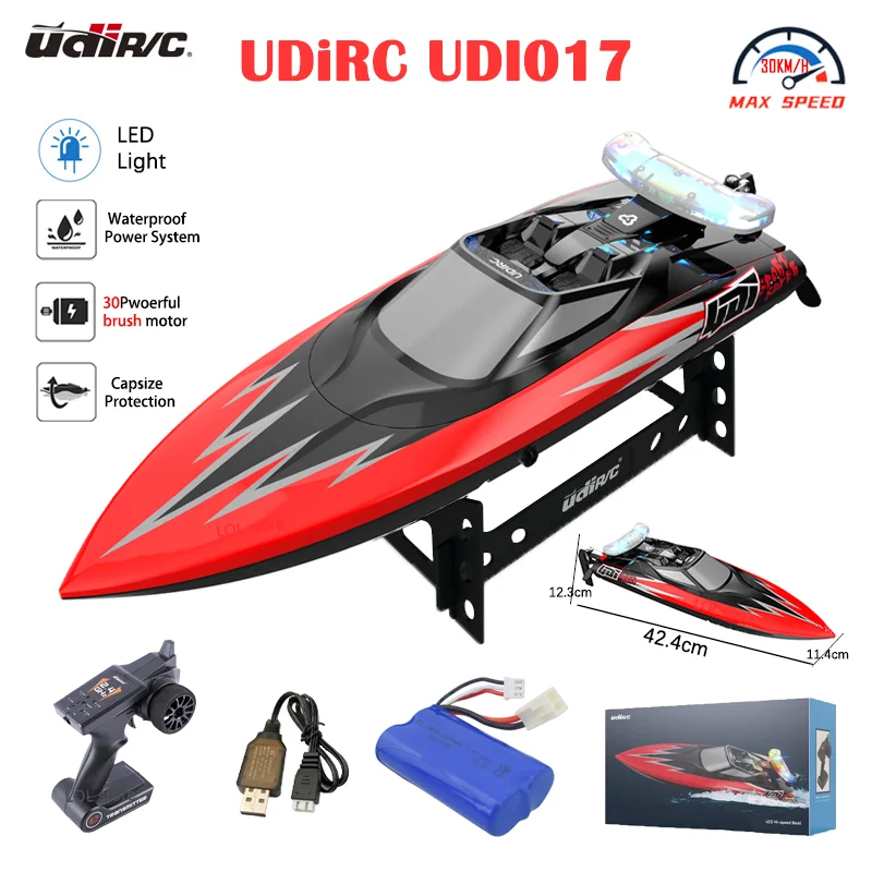 Скоростная Водонепроницаемая радиоуправляемая лодка UDiRC UDI017, 30 км/ч, 2,4 ГГц, световое шоу, гоночная лодка на радиоуправлении из ПВХ, радиоуправляемая лодка, игрушки, подарок для детей
Скоростная Водонепроницаемая радиоуправляемая лодка UDiRC UDI017, 30 км/ч, 2,4 ГГц, световое шоу, гоночная лодка на радиоуправлении из ПВХ, радиоуправляемая лодка, игрушки, подарок для детей