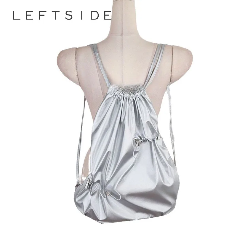 LEFTSIDE 2023 Big Drawstring Design Korean Fashion Small Bow Back Pack Y2K Backpacks for Women Travel Simple Silver Backpack
LEFTSIDE 2023 Big Drawstring Design Korean Fashion Small Bow Back Pack Y2K Backpacks for Women Travel Simple Silver Backpack