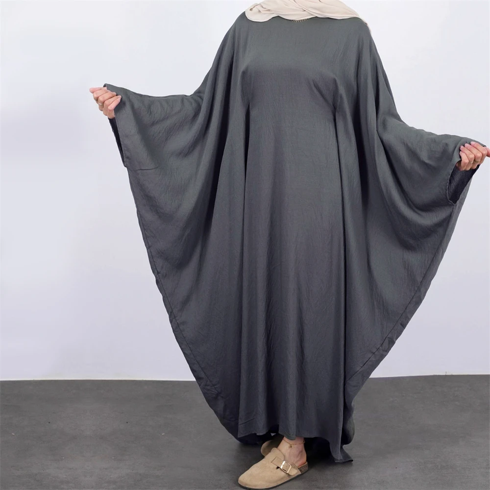 

Dubai Abaya Muslim Women Batwing Sleeve Long Maxi Dress Turkey Eid Party Islam Kaftan Arab Ramadan Morocco Jalabiya Caftan Robe