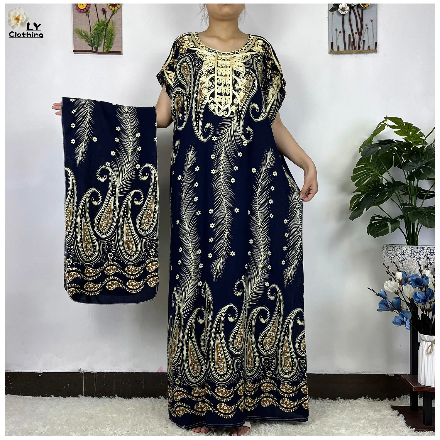 Latest Hot Sale African Dress For Women Muslim Abaya Dubai Turkey Muslim Fashion Hijab Cotta Dress American Islam Dress
Latest Hot Sale African Dress For Women Muslim Abaya Dubai Turkey Muslim Fashion Hijab Cotta Dress American Islam Dress