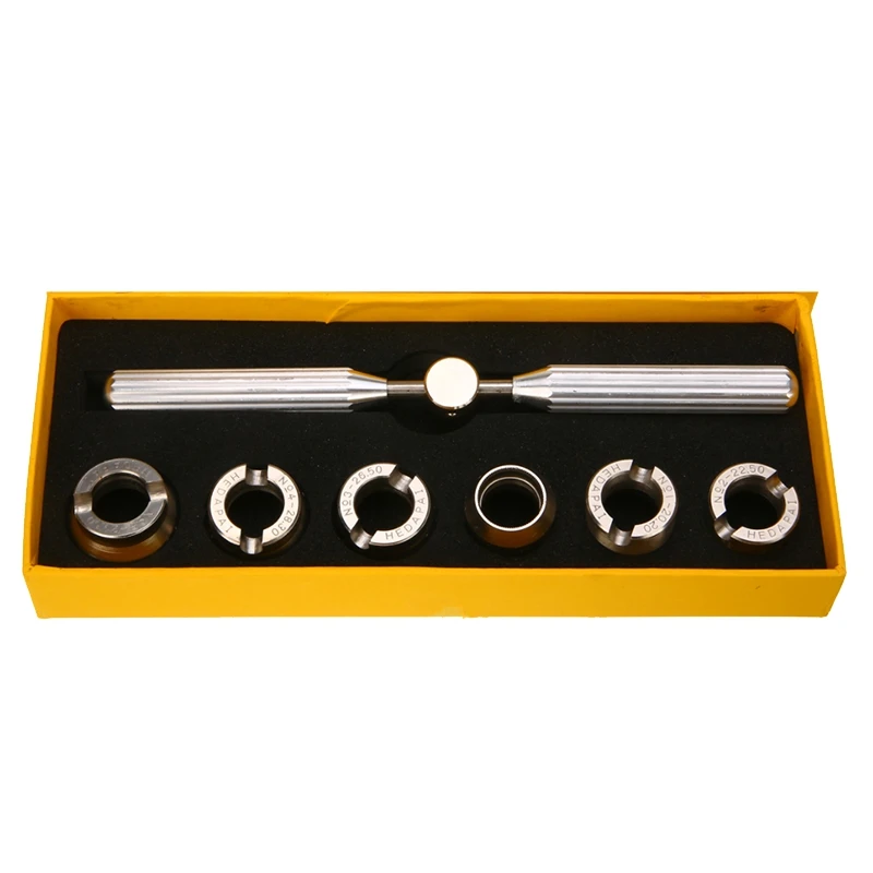 

7Pcs Professional Watch Cover Remover Wrench Set With Box Metal Back Case Opener Watch Repair Hand Tool Kit