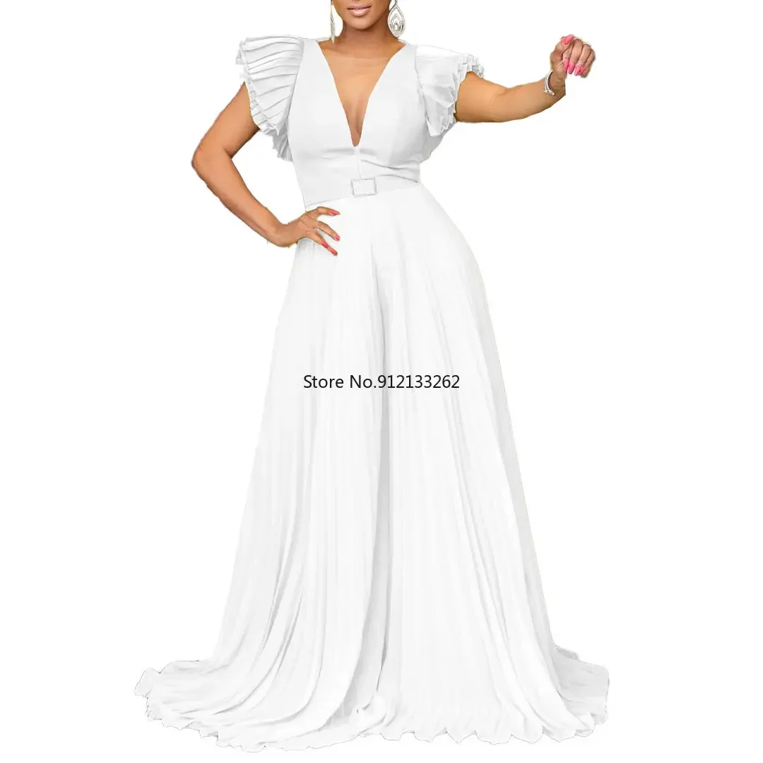 2024 Summer Jumpsuits & Rompers for Women Spaghetti Strap V Neck High Waisted Elegant Birthday Party Dinner Outfits Overalls Hot
2024 Summer Jumpsuits & Rompers for Women Spaghetti Strap V Neck High Waisted Elegant Birthday Party Dinner Outfits Overalls Hot
