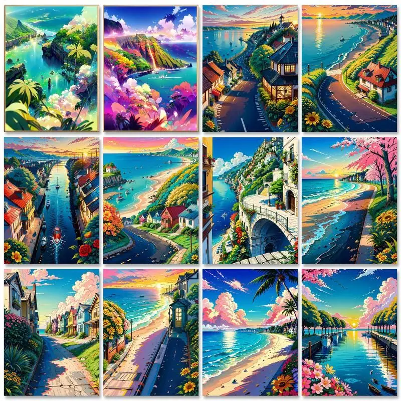 SDOYUNO Frame Landsape Painting By Numbers For Adults Kits Seaside Picture With Numbers Starter Kit Diy Crafts For Home Art
SDOYUNO Frame Landsape Painting By Numbers For Adults Kits Seaside Picture With Numbers Starter Kit Diy Crafts For Home Art