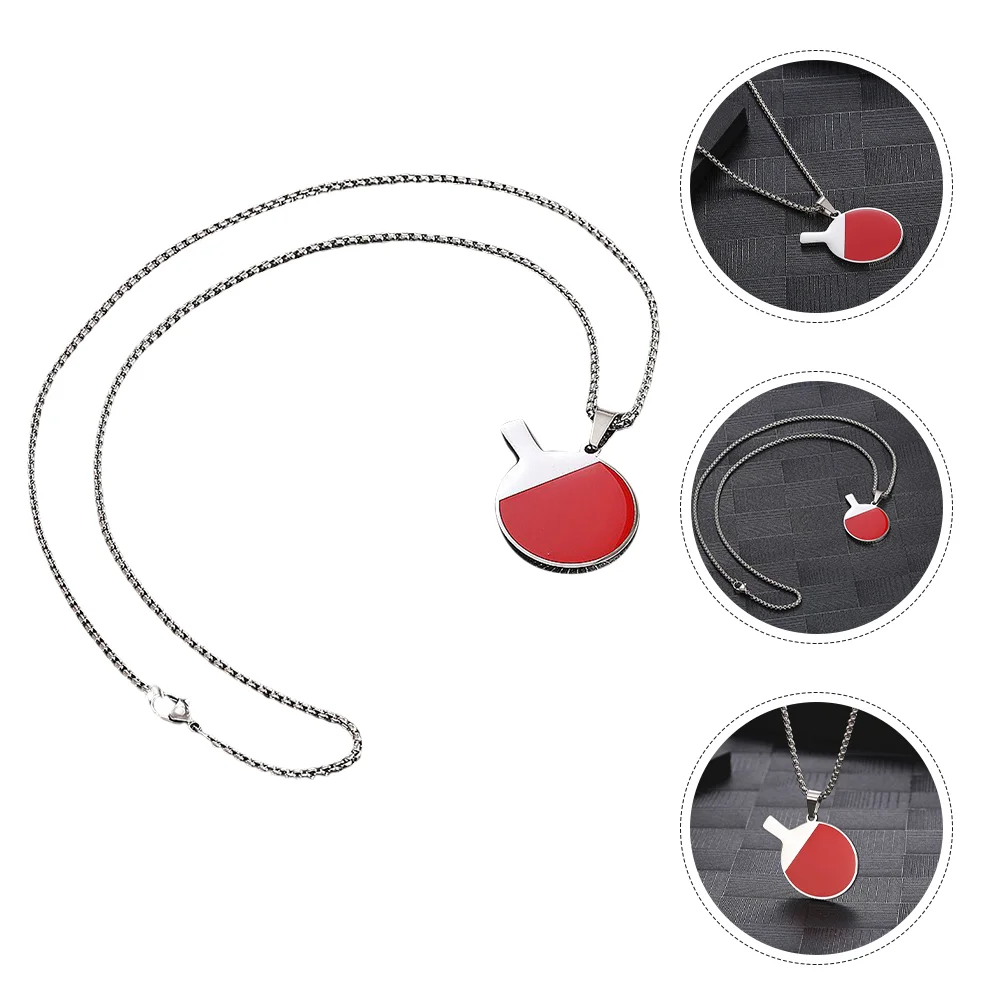 

Ожерелье для настольного тенниса, ожерелье с подвеской в виде мяча ракетки для тенниса, металлическая Спортивная цепочка на шею, искусственный подарок для мужчин