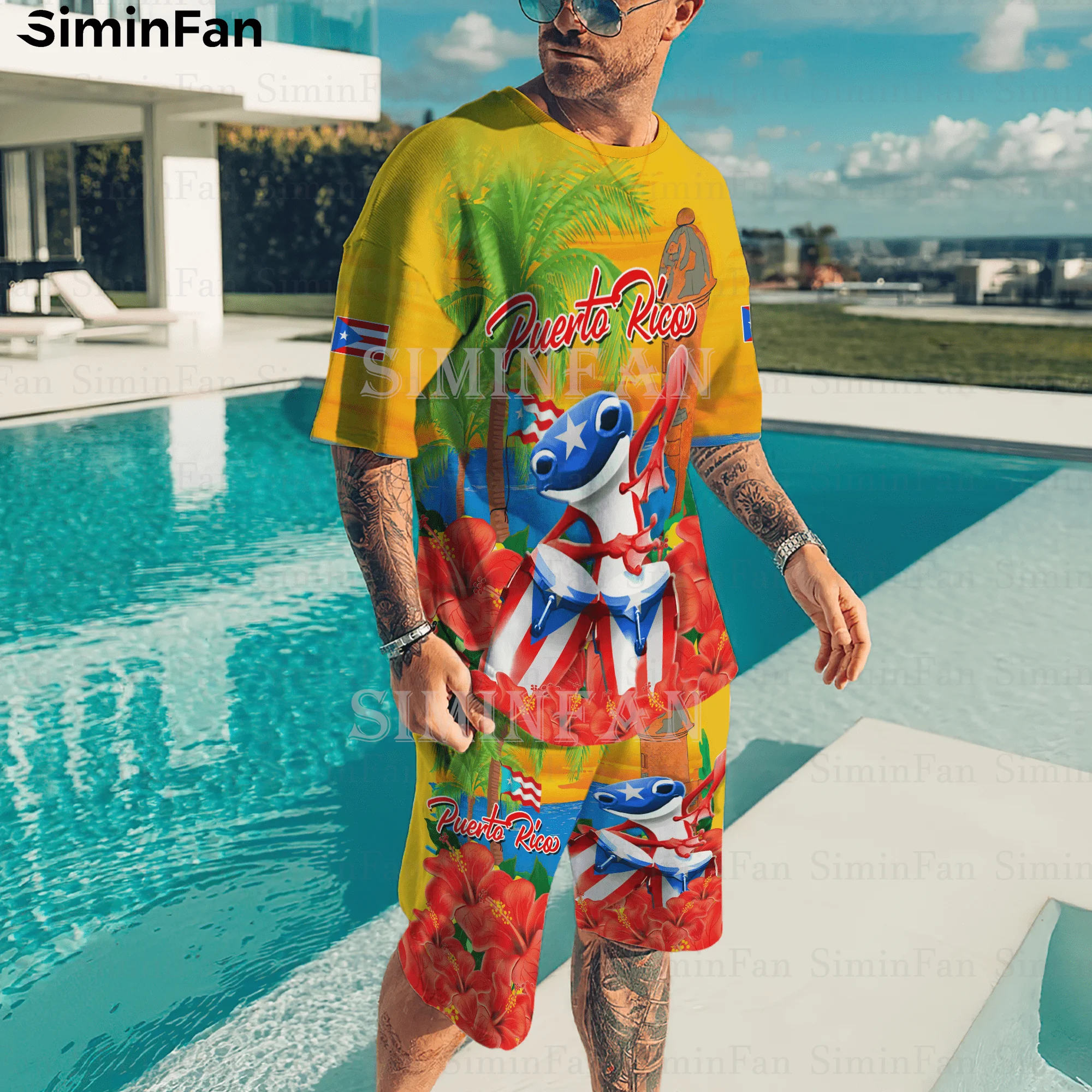 Puerto Rico Boricua Frog 3D Printed Mens T-Shirt Beach Shorts Set Summer Male Suits Tees Tops Tracksuit Two-Piece Sportswear T1
Puerto Rico Boricua Frog 3D Printed Mens T-Shirt Beach Shorts Set Summer Male Suits Tees Tops Tracksuit Two-Piece Sportswear T1