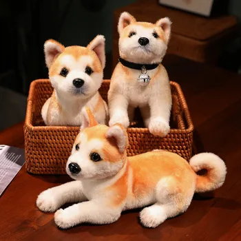 Lulu Pig Bread Plush: O Presente Perfeito para Qualquer Ocasião 7 Lifelike Akita Dog Stuffed Animal Plush Toy Cute Simulation Puppy Shiba Inu Fluffy Appease Baby Doll Birthday Gifts For Children