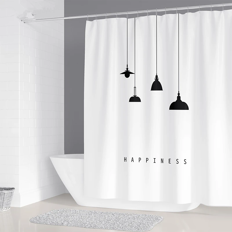 Simple Geometric Nordic Chandelier Printing Bathroom Shower Curtain Polyester Waterproof Home Decoration Curtain with 12 Hooks
Simple Geometric Nordic Chandelier Printing Bathroom Shower Curtain Polyester Waterproof Home Decoration Curtain with 12 Hooks