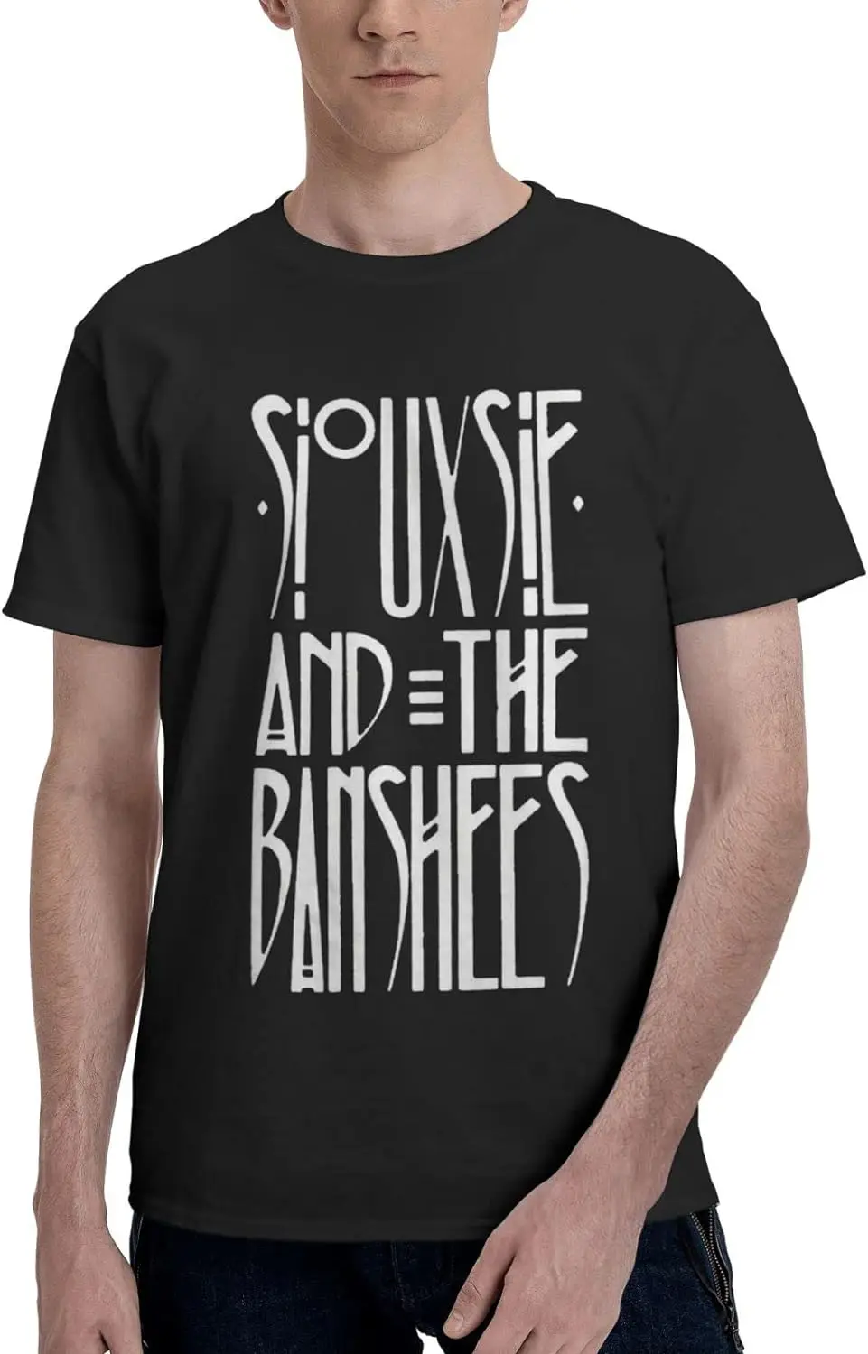 

Siouxsie and The Banshees Logo T Shirt Mens Summer Crew Neck Tops Casual Short Sleeve Tshirt