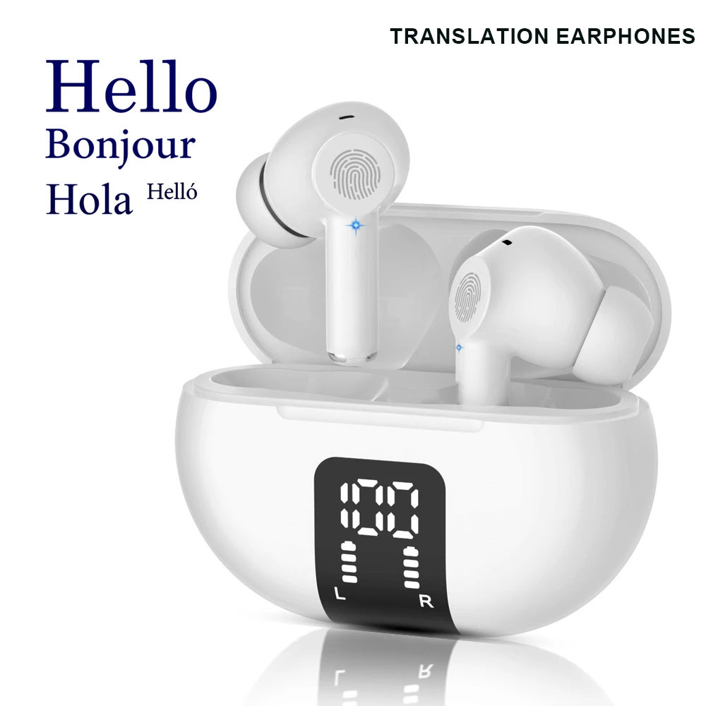 

M10 Translation earphones 144 Languages Instant Translated Smart Voice Translator Wireless Bluetooth Travel Translator headset