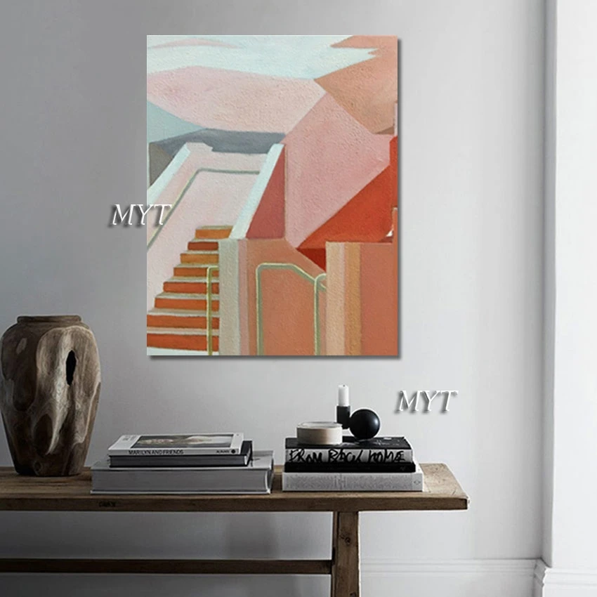 Canvas Home Decoration High Quality Pink Stairs Handmade Abstract Oil Painting Wall Picture For Bedroom Design Art Unframed
Canvas Home Decoration High Quality Pink Stairs Handmade Abstract Oil Painting Wall Picture For Bedroom Design Art Unframed