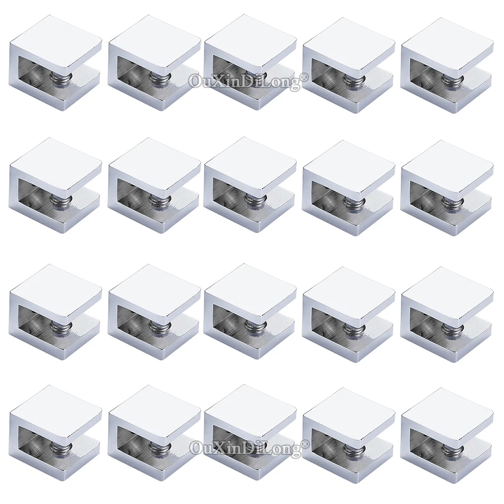 High-end Luxury 20PCS Solid Brass Thicken Glass Clamps Clips Acrylic Board Glass Fixed Holder Brackets for 5~12mm Glass Chromed
High-end Luxury 20PCS Solid Brass Thicken Glass Clamps Clips Acrylic Board Glass Fixed Holder Brackets for 5~12mm Glass Chromed