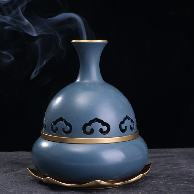 Gourd Creative Incense Burner Pure Copper Lotus Ruyi Household Dish Incense Burner Tea Ceremony Chinese Sandalwood Burner
Gourd Creative Incense Burner Pure Copper Lotus Ruyi Household Dish Incense Burner Tea Ceremony Chinese Sandalwood Burner