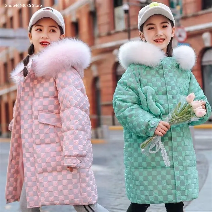 Parkas Girl Winter Down Cotton Jacket Kids Warm Thicken Hooded Big Fur Collar Coats Outwear -30 Degrees Child 10 13 14 Year Old
Parkas Girl Winter Down Cotton Jacket Kids Warm Thicken Hooded Big Fur Collar Coats Outwear -30 Degrees Child 10 13 14 Year Old