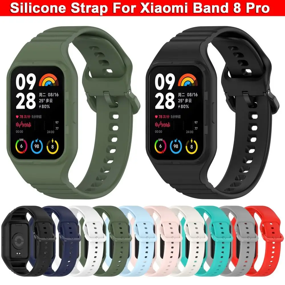 

Silicone Strap For Xiaomi Mi Band 8 Pro SmartWatch Bracelet Replacement Correa WristBand Case For Miband 8pro Sport Watchband