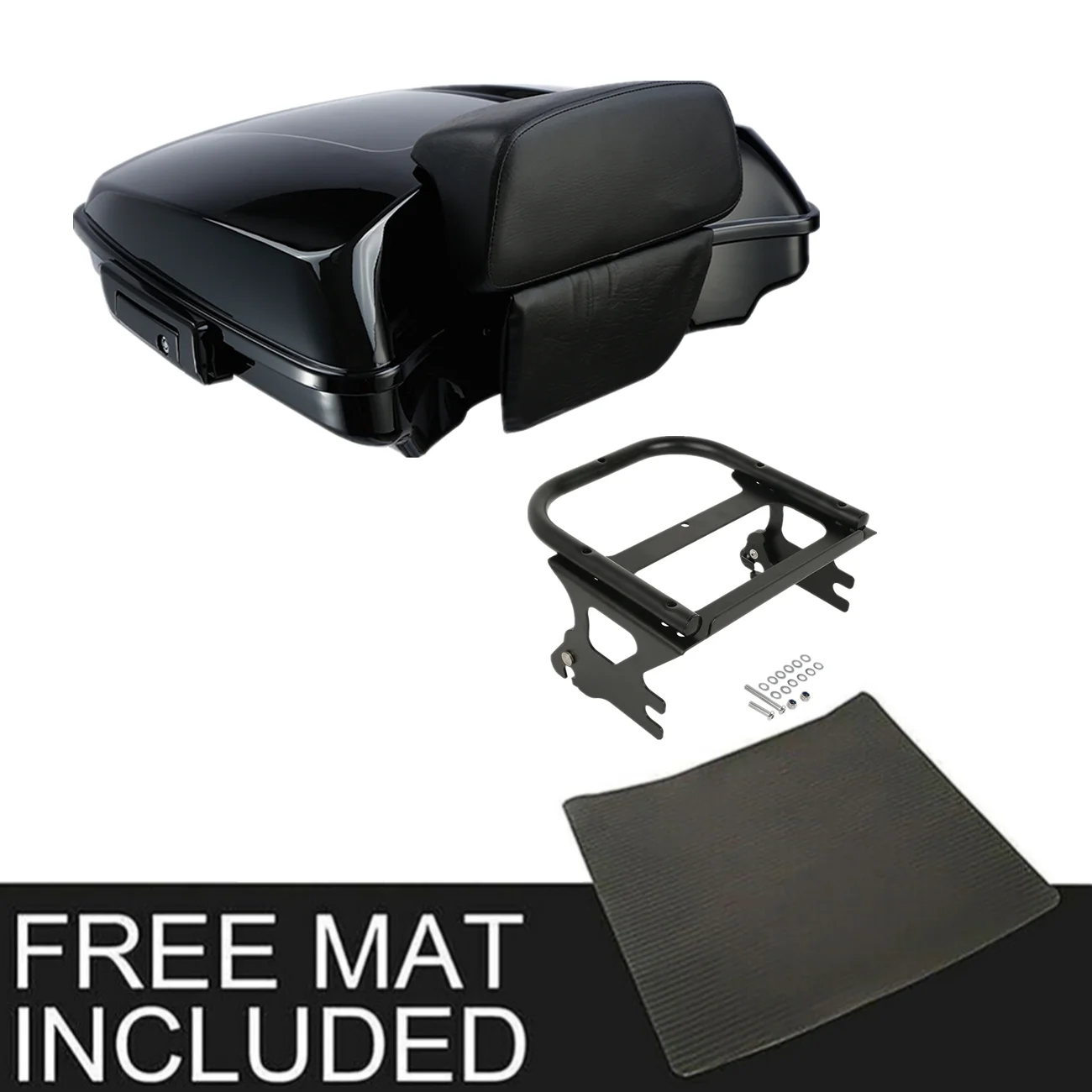 Motorcycle 5.5" Razor Pack Trunk Pad 2up Mount For Harley Tour Pak Touring Road King Road Glide Street Glide 1997-2008 07 06 05
Motorcycle 5.5" Razor Pack Trunk Pad 2up Mount For Harley Tour Pak Touring Road King Road Glide Street Glide 1997-2008 07 06 05