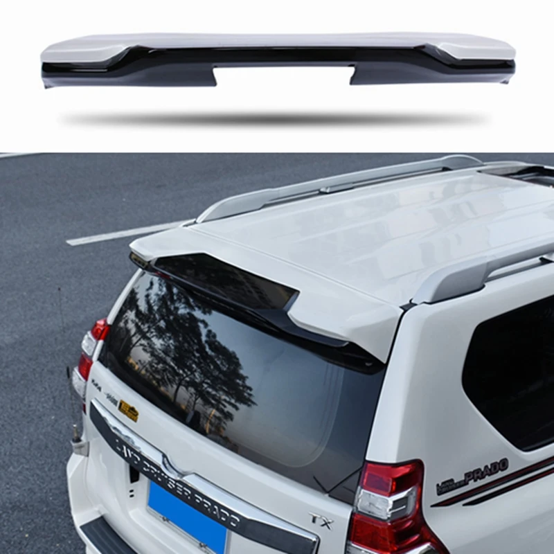 

Auto Part ABS Plastic Black White Color Rear Trunk Boot Wing Spoiler For Toyota Cruiser Prado FJ150 FJ 150 2010-2018