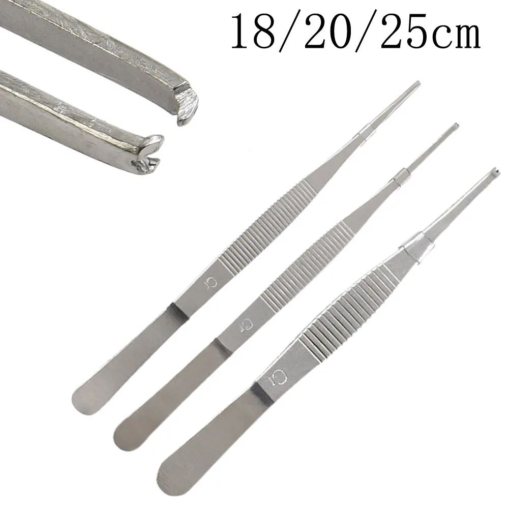 1pc Stainless Steel Toothed Tweezer Long Tongs Straight Tweezer For Manipulate Needles Or Hold Tissue During Suturing 18/20/25cm
1pc Stainless Steel Toothed Tweezer Long Tongs Straight Tweezer For Manipulate Needles Or Hold Tissue During Suturing 18/20/25cm