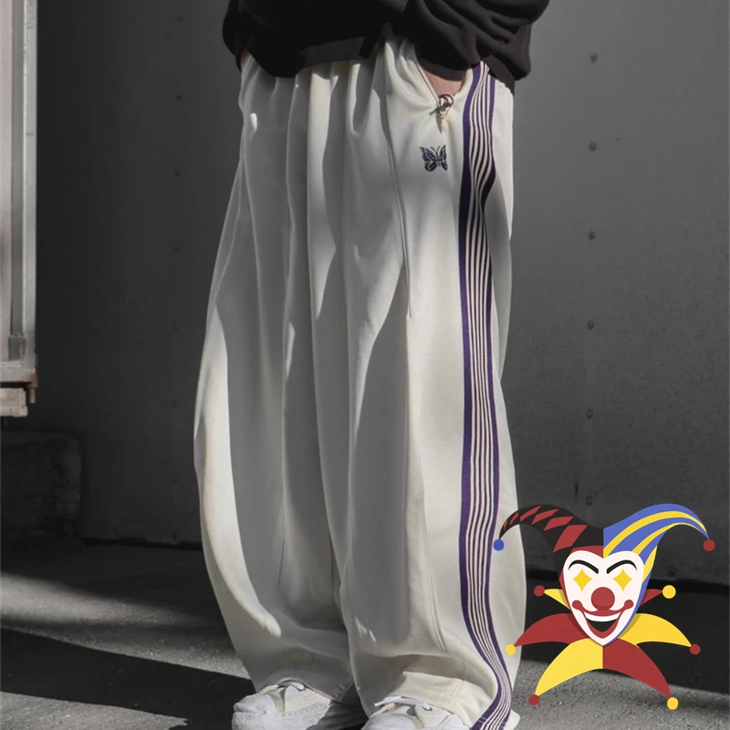 White Wide Needles sweatpants Men Women Needles AWGE Wide Leg Trousers Embroidery Butterfly Track Pants
White Wide Needles sweatpants Men Women Needles AWGE Wide Leg Trousers Embroidery Butterfly Track Pants
