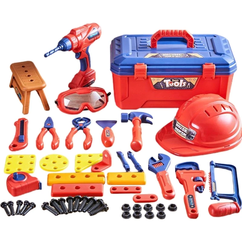 48PCS Screw Repair Toy Constructions Toy with Electric Drill New Year Christmas Gift for Kids Educational Toy
48PCS Screw Repair Toy Constructions Toy with Electric Drill New Year Christmas Gift for Kids Educational Toy