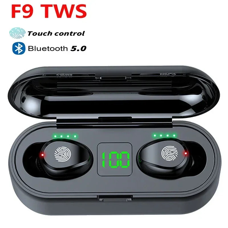 

F9 TWS Wireless Earpiece Headphone Earphone Sport Earbuds Headset with 5.1 Bluetooth for Xiaomi Samsung Huawei PK A6S I7 Y30 Y50