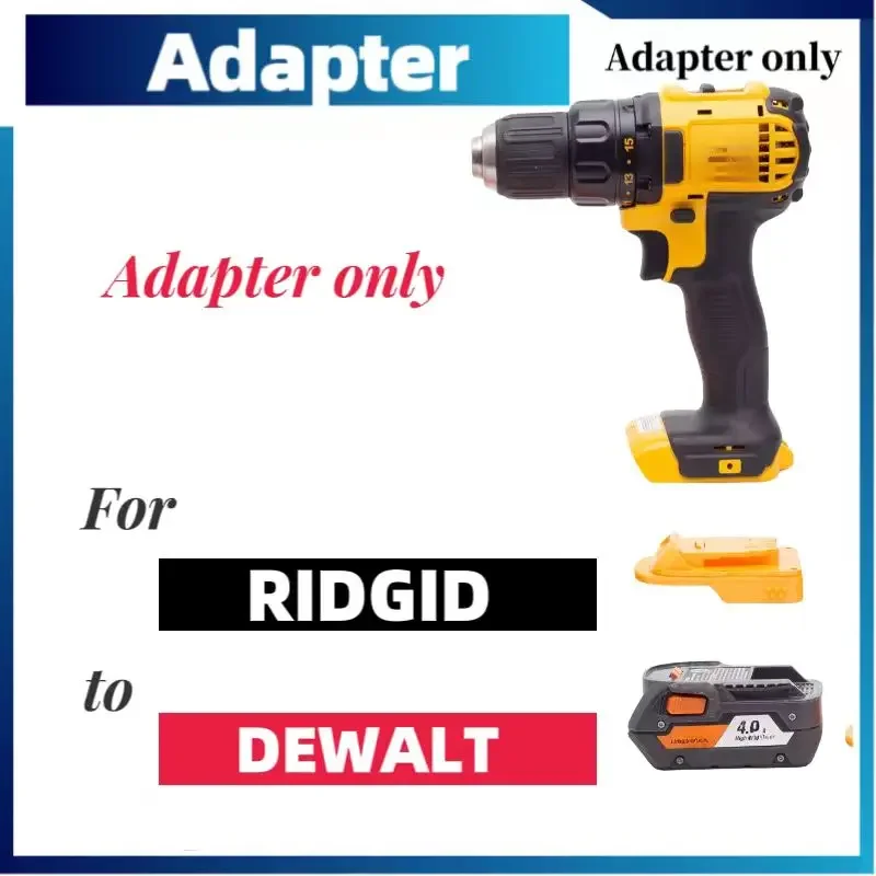 

For Dewalt /Ridgid Aeg 18v Adapter For Ridgid To Dewalt Converter Drill Accessories (Tool & battery not included)