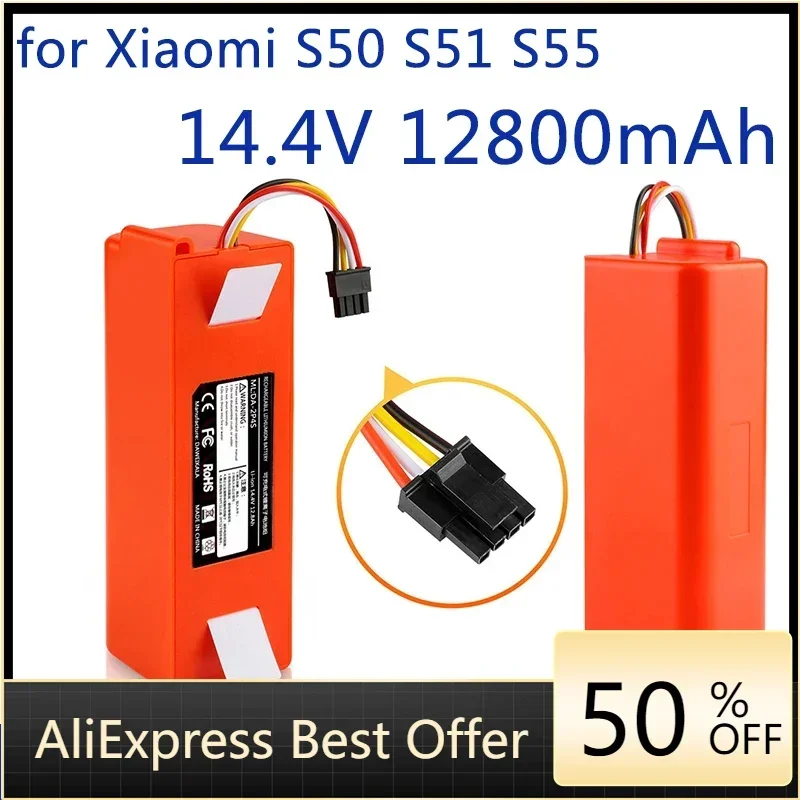 14.4V li-ion Battery Robotic Vacuum cleaner Replacement Battery for Xiaomi Robot Roborock S50 S51 S55 Accessory Spare Parts
14.4V li-ion Battery Robotic Vacuum cleaner Replacement Battery for Xiaomi Robot Roborock S50 S51 S55 Accessory Spare Parts