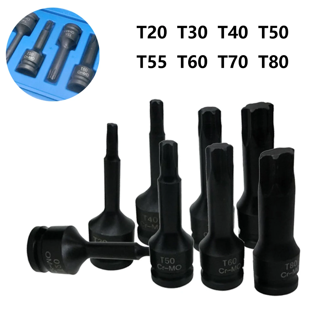 Hexagon Socket Socket Adapter Impact Torx Star Bit 8pcs Set Durable For Wrench Hand Tools High Quality Portable
Hexagon Socket Socket Adapter Impact Torx Star Bit 8pcs Set Durable For Wrench Hand Tools High Quality Portable