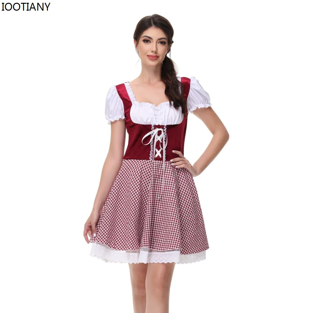 Oktoberfest Beer Costume Halloween Women German Beer Maid Cosplay Bodycon Dress For Traditional Bavarian Carnival Party Dress Up
Oktoberfest Beer Costume Halloween Women German Beer Maid Cosplay Bodycon Dress For Traditional Bavarian Carnival Party Dress Up