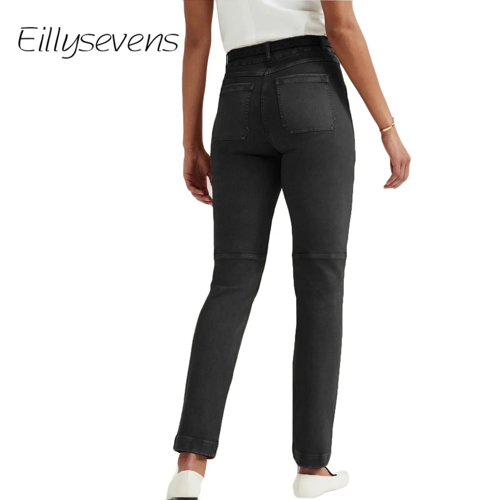 

Women'S Pants 2024 Summer High Waisted Pants Casual Flexible Breathable Trousers Slacks With Pockets Fashion Pantalones De Mujer