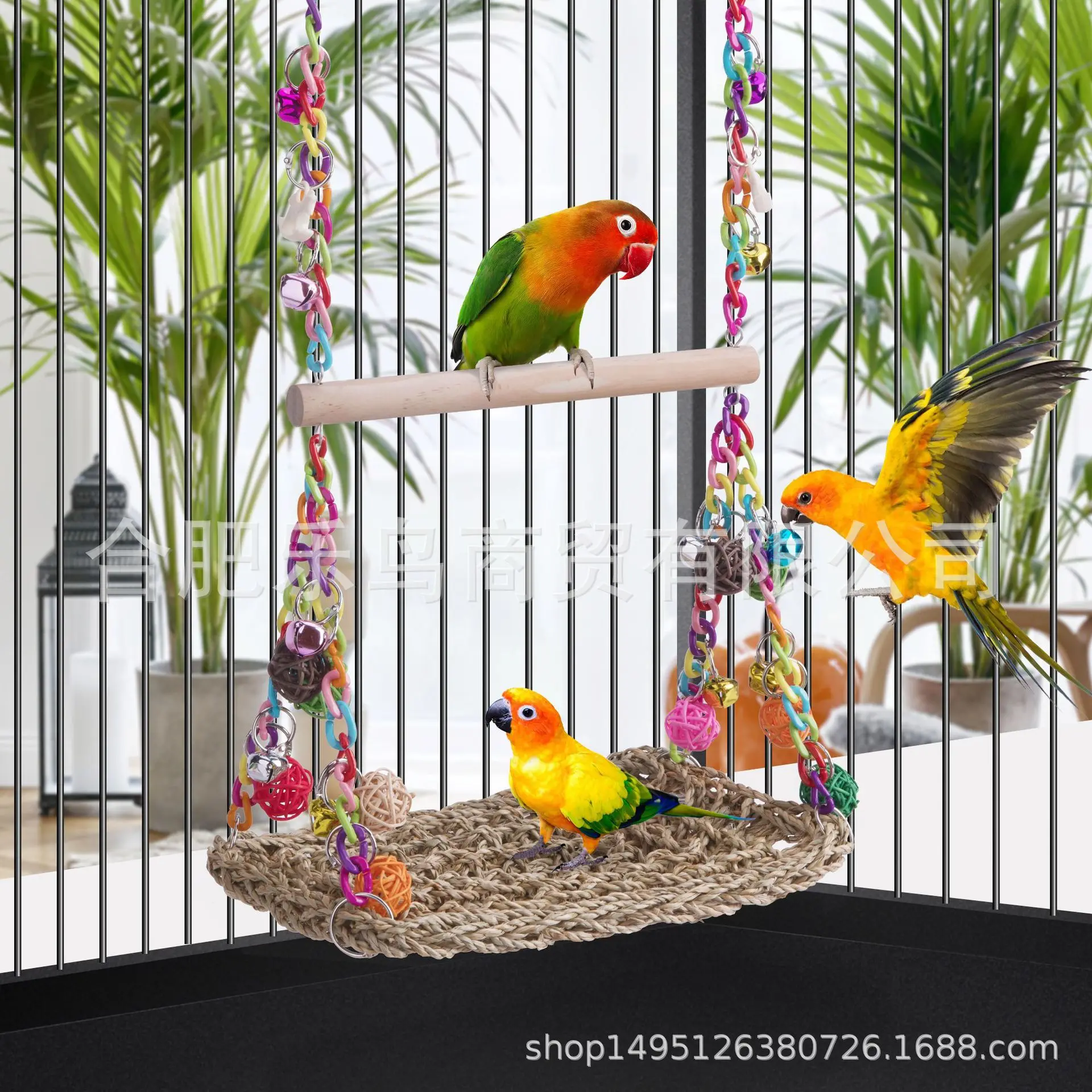Parrot Swing Hanging Chewing Toys Bird Cage Accessories For Relieve Boredom Budgie Cockatiel Cage Hut Nest Hammock Swing
Parrot Swing Hanging Chewing Toys Bird Cage Accessories For Relieve Boredom Budgie Cockatiel Cage Hut Nest Hammock Swing