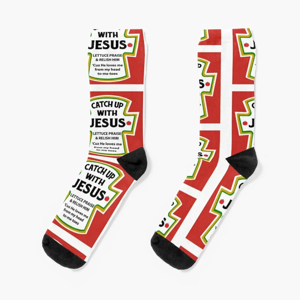 

Catch Up With Jesus Socks Wholesale Heating sock man bright garter Socks Women's Men's