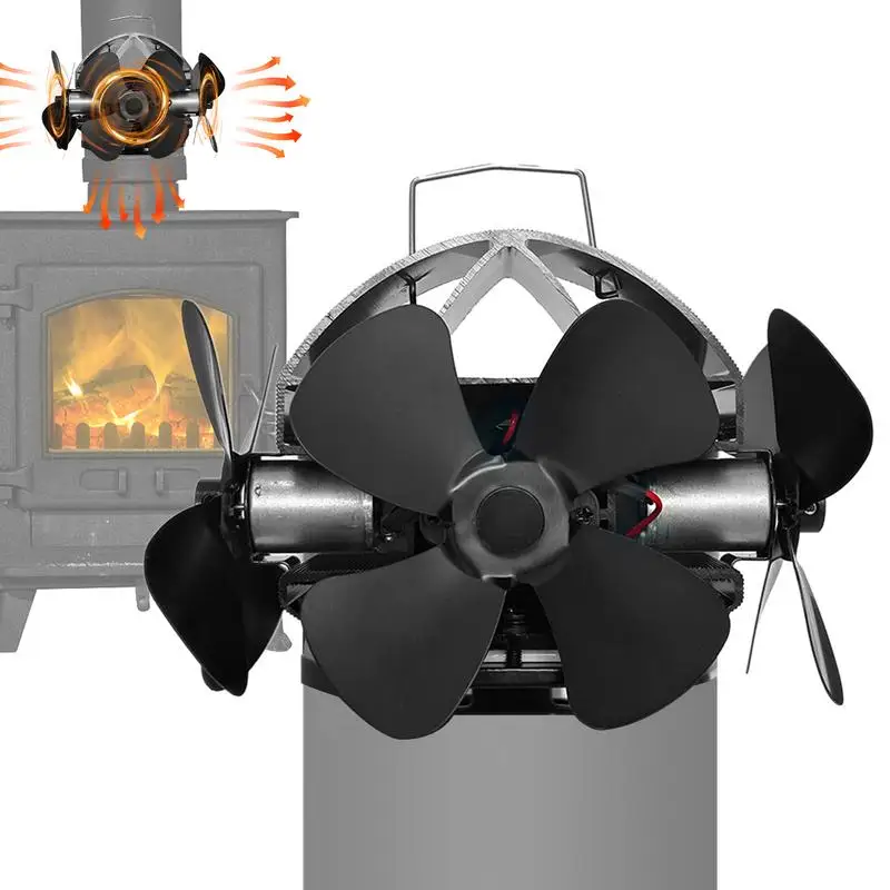 

Wood Burning Stove Fan Burning Stove Fan For Fireplace Heat Powered Fan Silent Operation Wood Stove Accessories For Log Burner