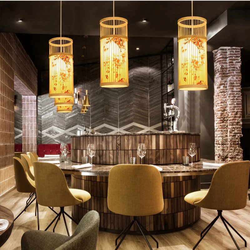 Bamboo Pendant Lamp Hand Knitted Chinese Style Weaving Hanging Lamps 33/42cm Restaurant Home Decor Lighting Fixtures
Bamboo Pendant Lamp Hand Knitted Chinese Style Weaving Hanging Lamps 33/42cm Restaurant Home Decor Lighting Fixtures