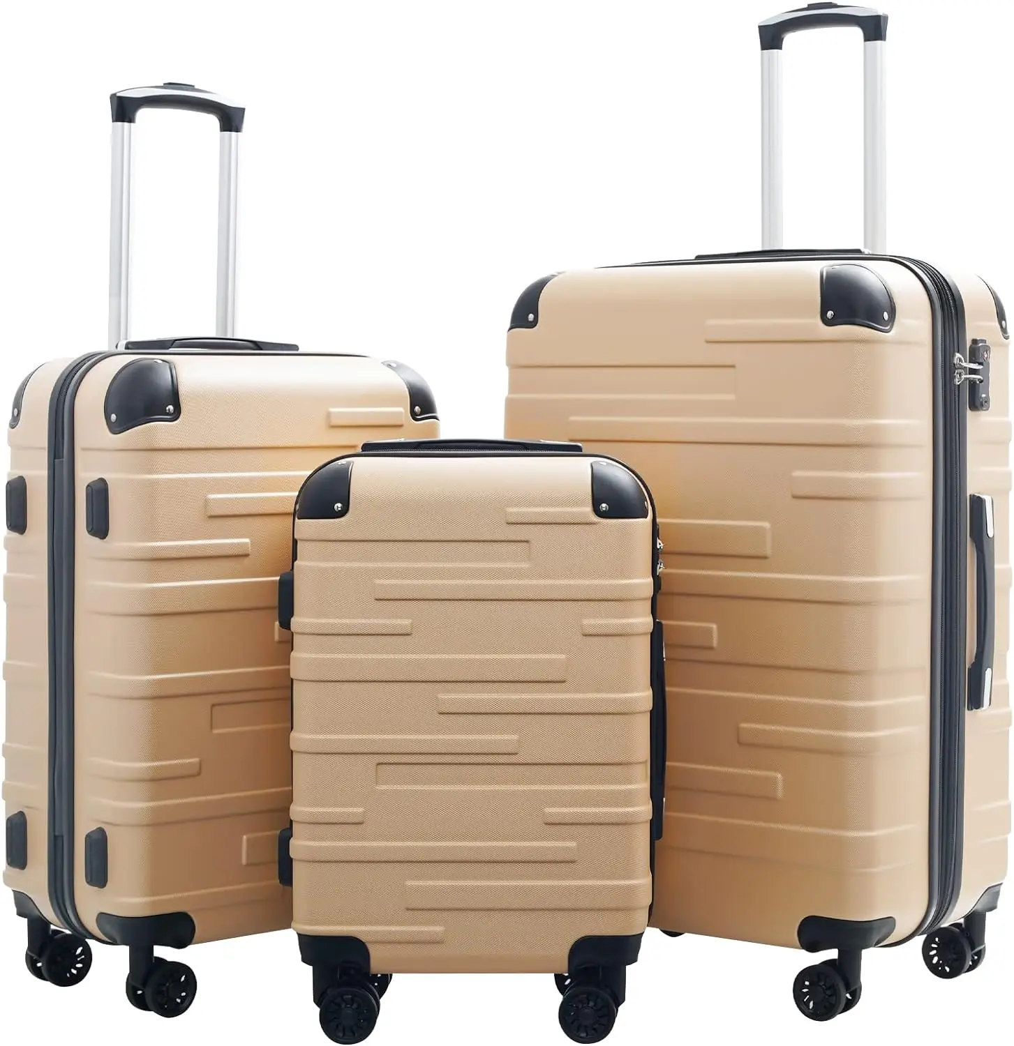 Coolife Luggage Expandable(only 28") Suitcase 3 Piece Set with TSA Lock Spinner 20in24in28in
Coolife Luggage Expandable(only 28") Suitcase 3 Piece Set with TSA Lock Spinner 20in24in28in