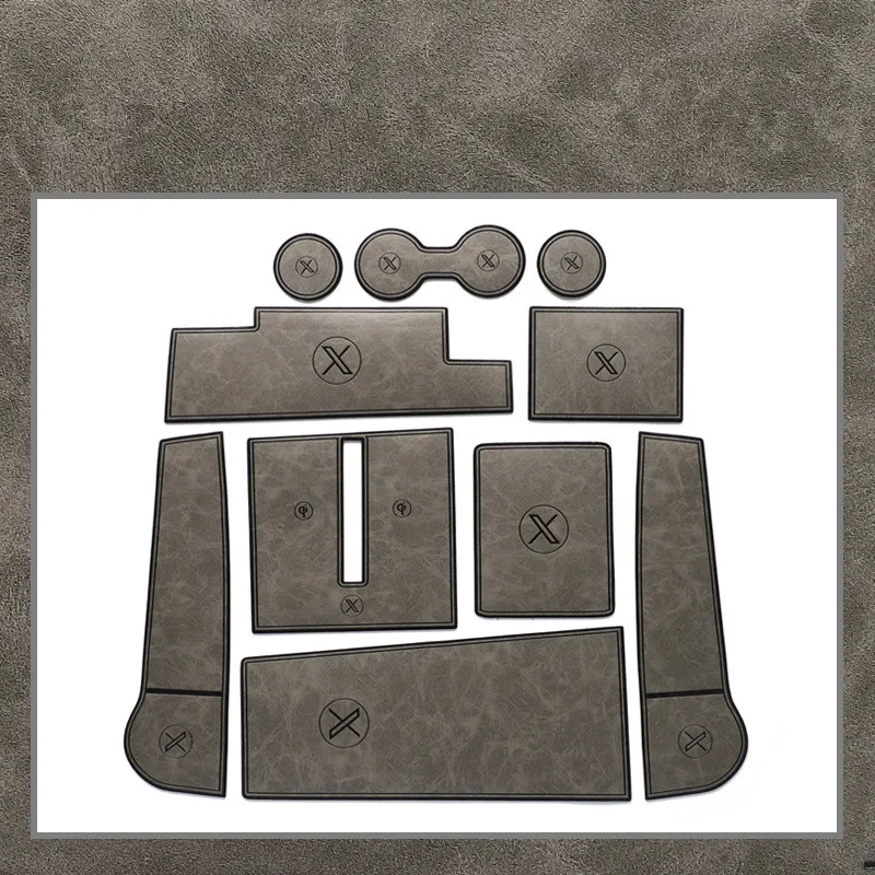 10pcs Car Leather Door Slot Mat Coaster Anti-skid Mat Storage Mat For Tesla Model X 2023 Left hand drive Auto Accessories
10pcs Car Leather Door Slot Mat Coaster Anti-skid Mat Storage Mat For Tesla Model X 2023 Left hand drive Auto Accessories