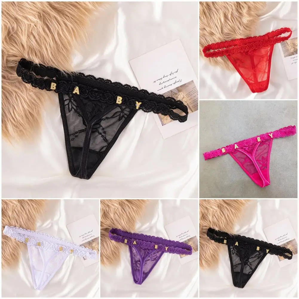 Sexy G-string Elastic Women G-string Heart Lace See-through Women Panties Soft Thin Stylish G-string Thong with Rhinestone
Sexy G-string Elastic Women G-string Heart Lace See-through Women Panties Soft Thin Stylish G-string Thong with Rhinestone