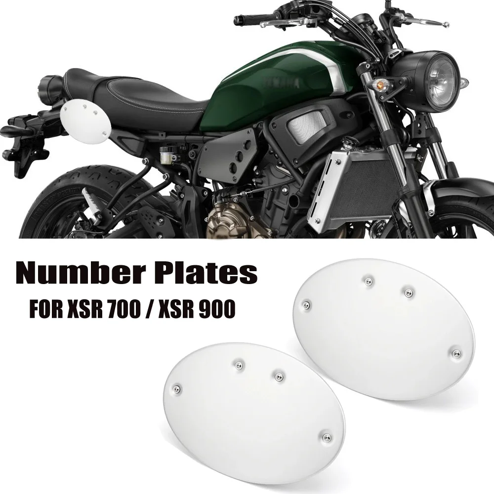 

Мотоциклетные аксессуары для YAMAHA XSR700 xsr 700 2021 - 2023 XSR900 XSR 900 2022 номерные знаки Серебристая боковая панель Крышка