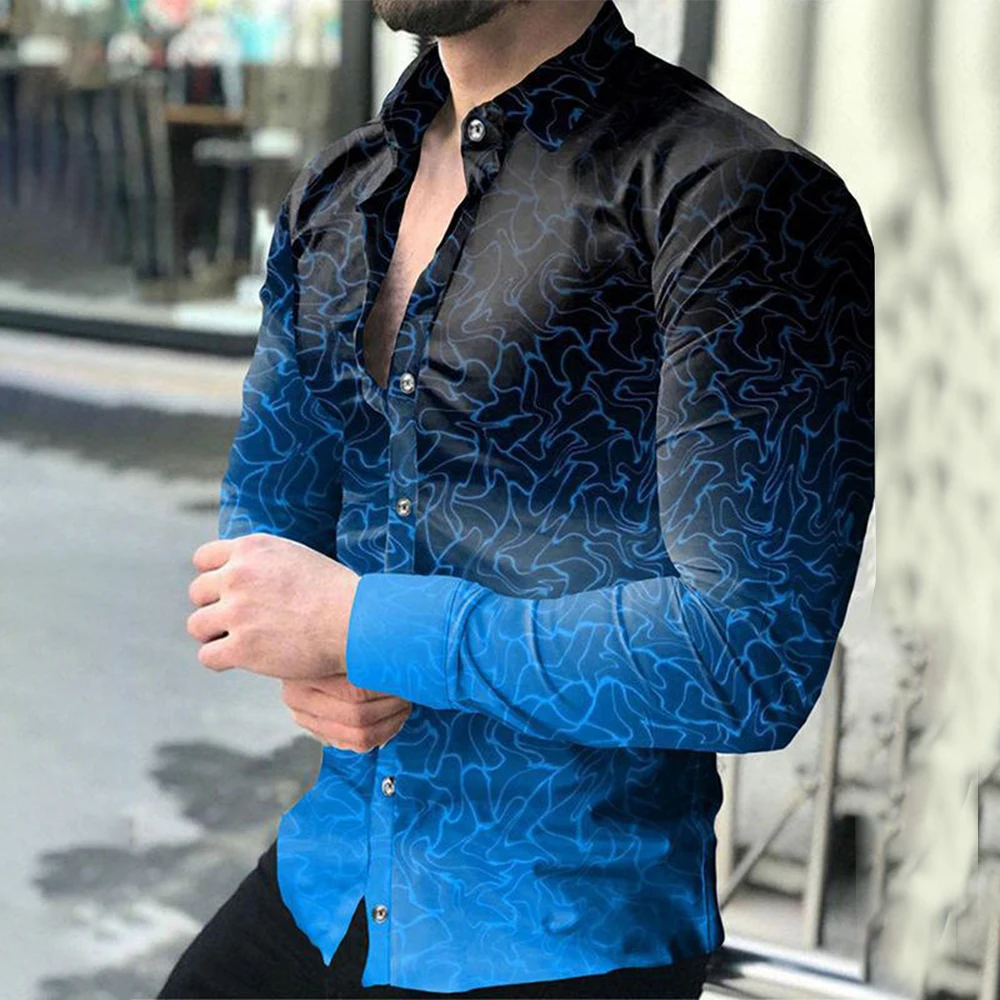 Fashion Button Down Shirt Men Printed Long Sleeve Tee Vintage Party Dress Shirt 2023 High Quality Men's Lapel Man Tops
Fashion Button Down Shirt Men Printed Long Sleeve Tee Vintage Party Dress Shirt 2023 High Quality Men's Lapel Man Tops