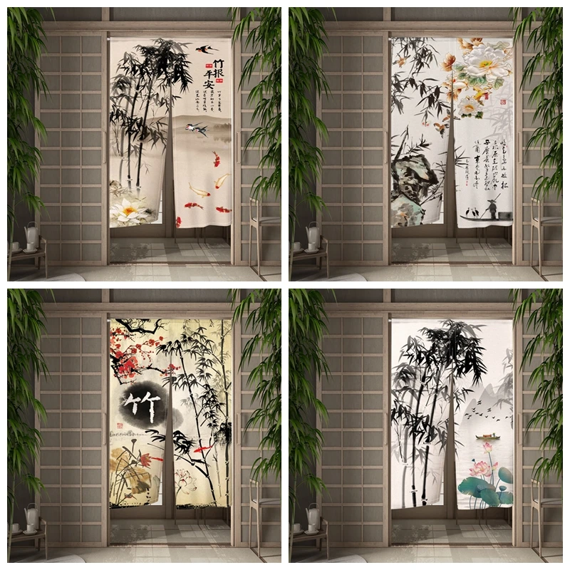 Chinese Ink Bamboo Painting Door Curtain Japanese Split Doorway Curtains Partition Household Bedroom Kitchen Bathroom Curtain
Chinese Ink Bamboo Painting Door Curtain Japanese Split Doorway Curtains Partition Household Bedroom Kitchen Bathroom Curtain