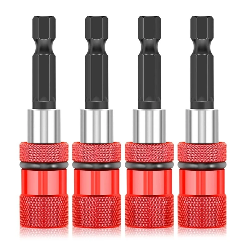 4Pieces Magnetic Extension Chuck Adapter with 6.35mm 1/4 Inch Shank Bit Holder for Screws
4Pieces Magnetic Extension Chuck Adapter with 6.35mm 1/4 Inch Shank Bit Holder for Screws