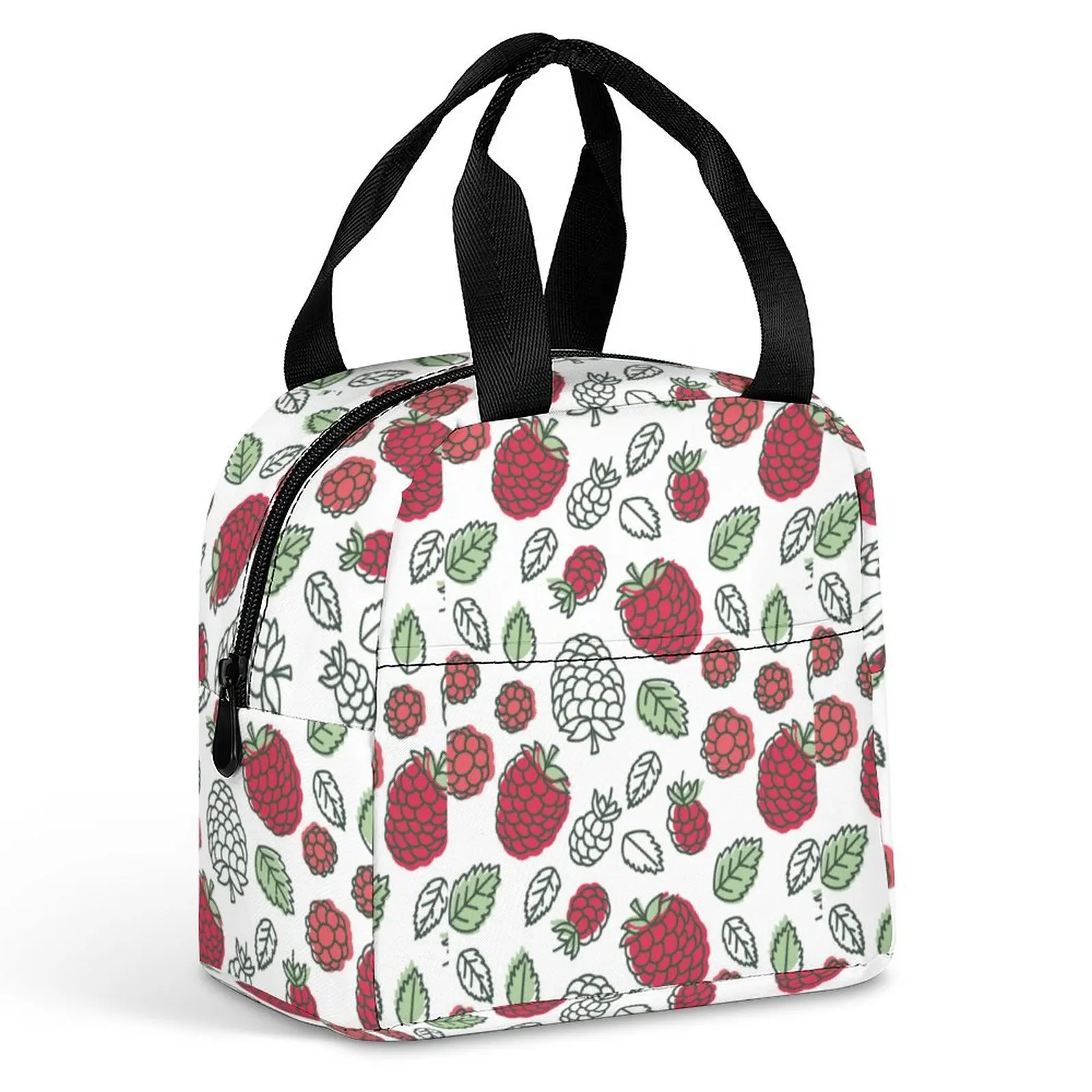 

Custom Pattern Tote Lunch Bags for Women Colored Grape Print Portable Meal Bag Picnic Travel Breakfast Box Office Work School