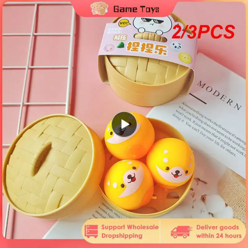 

2/3PCS No Burr Toy Buns Tpr Material Decompression Toys Realistic Shape Suitable For Teenagers (7-14 Years Old) Pinch Music