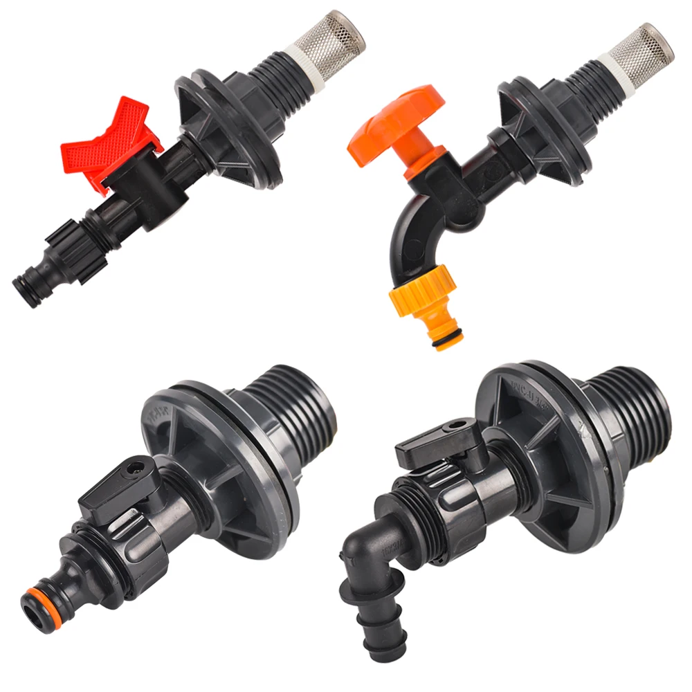 Bulkhead Fitting 1/2 3/4 Inch PVC Spigot Rain Barrel Faucet Valve Kit for Aquariums Water Tanks Pools 
Bulkhead Fitting 1/2 3/4 Inch PVC Spigot Rain Barrel Faucet Valve Kit for Aquariums Water Tanks Pools